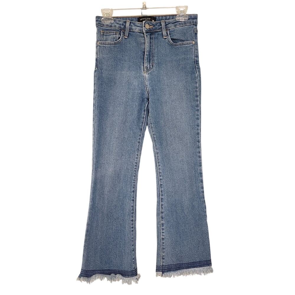 JUST BLACK DENIM Bootcut Fringe Hem Jeans, Size 26